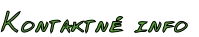 Kontaktné info
