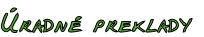 Úradné preklady
